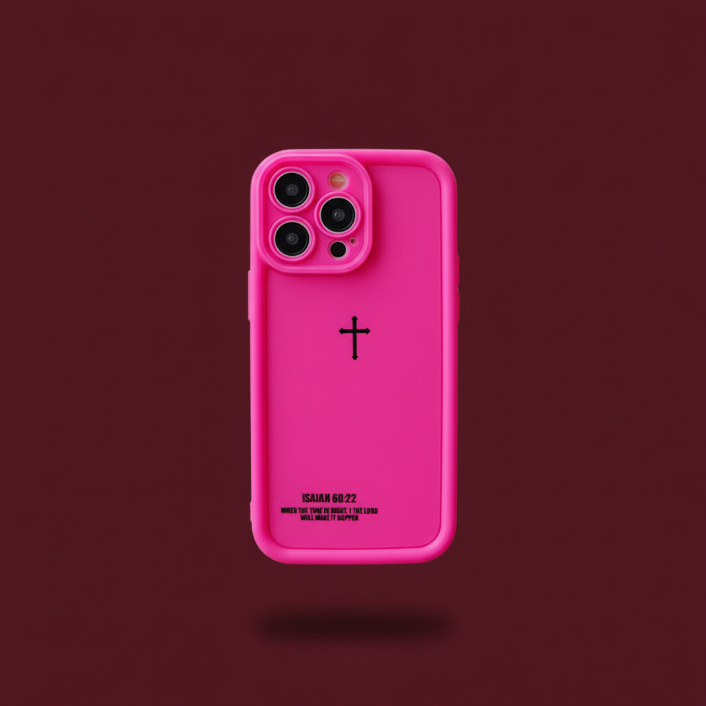 Cross iPhone Case - Rose Pink